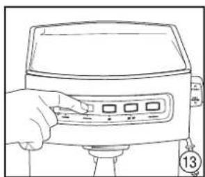 Zelmer Supremo - Preparing the espresso machine – rinsing the system - 13