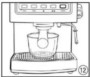 Zelmer Supremo - Preparing the espresso machine – rinsing the system - 12