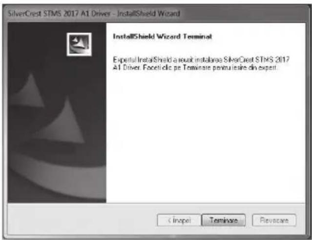 SilverCrest STMS 2017 A1 Driver - InstallShield Wizard InstallShield Wizard Terminat Expetu InstallShield a rouet instabrea SilverCrest STMS 2017 A1 Driver: Faceticile pe Terminale pentru lesire din expert. C:\Inexp\ Terminare\ Reviscate