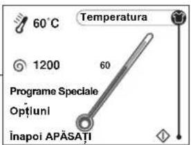 60°C Temperatura 1200 60 Programe Speciale Optiuni Înapoi APÄSATI