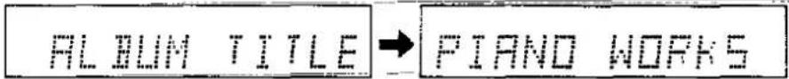 TECHNICS RS-DC10 - Selecting the text information - 2
