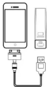 Diagram showing a smartphone connected to a server via an I/O port (no text or symbols present)