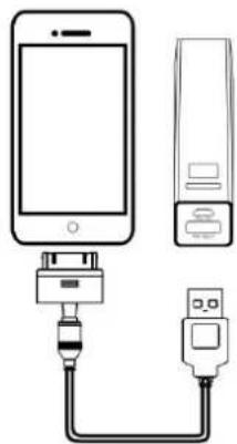 Diagram showing connections between a smartphone, a server, and an USB port (no text or symbols present)