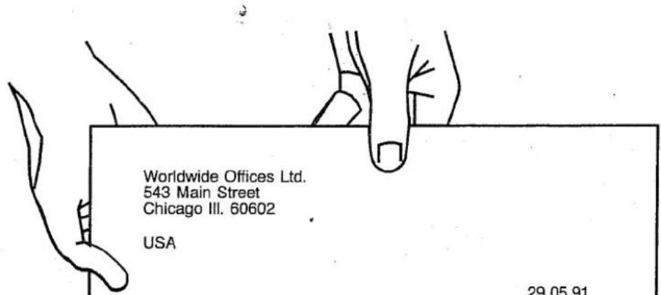 Worldwide Offices Ltd. 543 Main Street Chicago III. 60602 USA 29.05.91