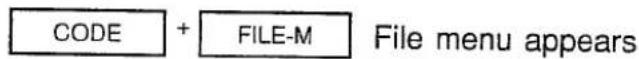 OLYMPIA Comfort MD Multi-line display - File menu - 1