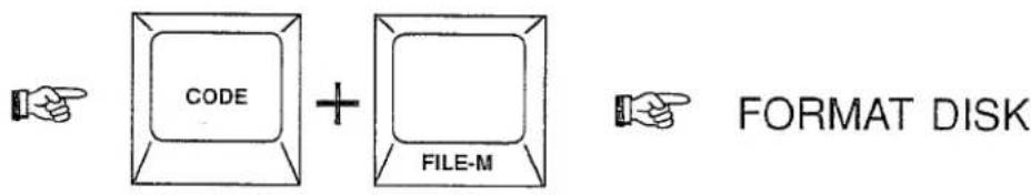 CODE + FILE-M FORMAT DISK