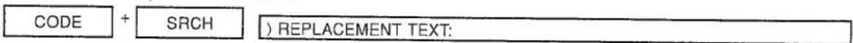 CODE + SRCH ) REPLACEMENT TEXT:
