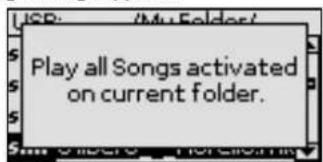 USP: My Folder! Play all Songs activated on current folder.
