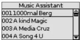 Music Assistant 0011000mal Berg 002 A kind Magic 003 A Media Cruz 004 A Song 4 U