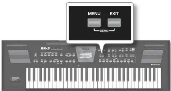 MENU EXIT DEMO BK-3