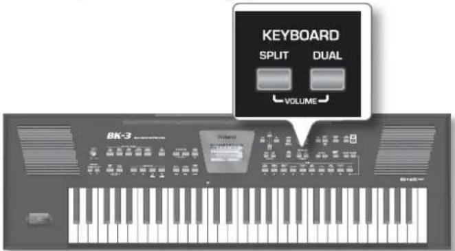 KEYBOARD SPLIT DUAL VOLUME BK-3