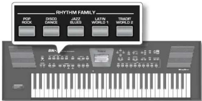 ROLAND BK-3-BK - Selecting Rhythms - 1