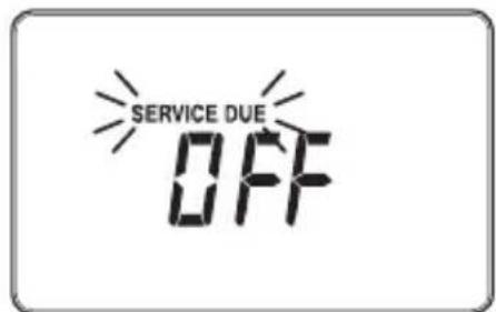 SERVICE DUE OFF