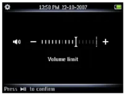PHILIPS SPN2102T - Omezení hlasitosti - 1