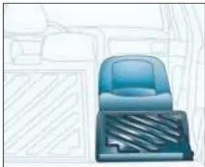Illustration of a blue toolbox with metal handles, placed on a patterned surface (no text or symbols)