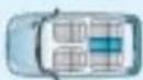 PEUGEOT 206 SW (2008) - LOCATION OF CHILD SEATS SECURED USING THE SEAT BELT - 4