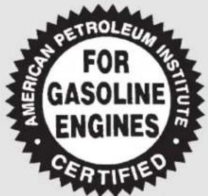 AMERICAN PETROLEUM INSTITUTE FOR GASOLINE ENGINES CERTIFIED
