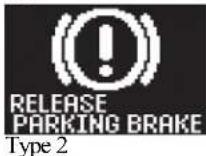 MITSUBISHI Lancer Sportback (2011) - Brake warning display - 1