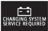 MITSUBISHI Lancer Sportback (2011) - Charging system warning display - 2
