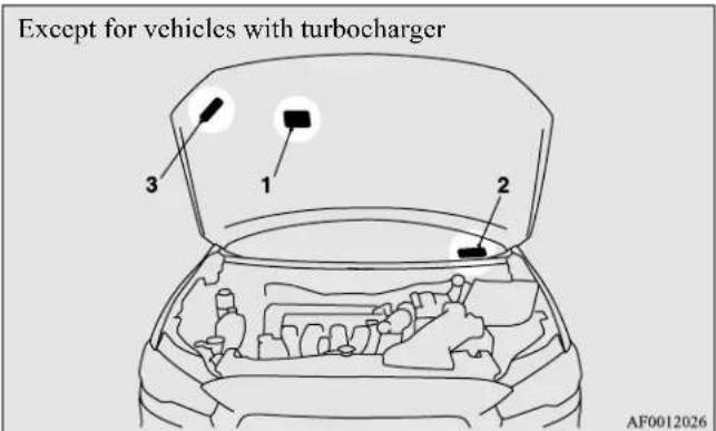 Except for vehicles with turbocharger 1 2 3 AF0012026