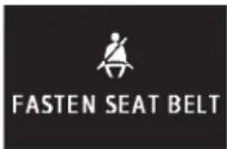 MITSUBISHI Lancer Sportback (2011) - Driver's seat belt reminder/warning light and display - 3