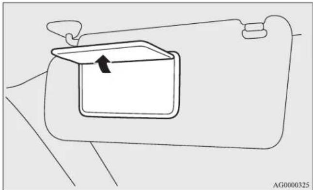 MITSUBISHI Lancer Sportback (2011) - Vanity mirror - 1