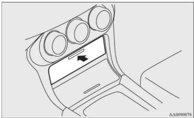 MITSUBISHI Lancer Sportback (2011) - Front console boxes (if so equipped) - 1