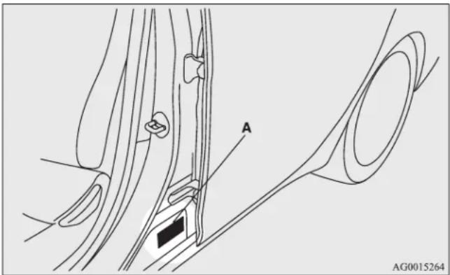 MITSUBISHI Lancer Sportback (2011) - Cargo load precautions - 1
