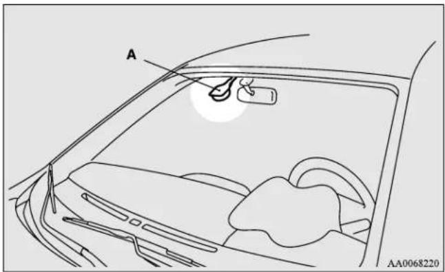 MITSUBISHI Lancer Sportback (2011) - Rain sensor (if so equipped) - 1