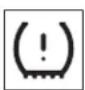 MITSUBISHI Lancer Sportback (2011) - The tire pressure monitoring system warning light/display - 1