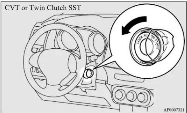 CVT or Twin Clutch SST LOCK AC ON START AF0007321