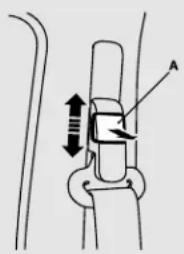 MITSUBISHI i-MiEV (2016) - Adjustable seat belt shoulder anchor (front seats) - 1