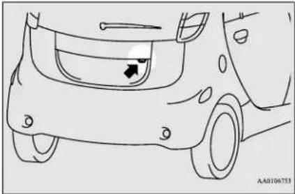 MITSUBISHI i-MiEV (2016) - Reference lines on the screen - 1