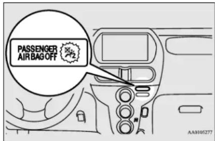 PASSENGER AIR BAG OFF AA0105277