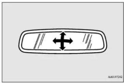 MITSUBISHI i-MiEV (2016) - To adjust the mirror position - 1