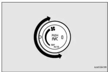 PUSH A/C 0 OFF AUTO AA0106199