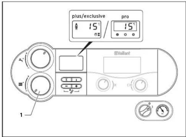 VAILLANT EcoTEC exclusiv 276 - Setting the maximum radiator temperature control - 2