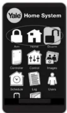 Yale Home System Arm Home Discarm Controller Control Images Schedule Log Users