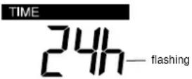 VELLEMAN WS9611 - 12/24 HOUR TIME DISPLAY SETTING - 1