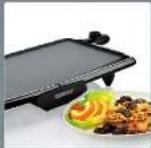 Product catalog image displaying various household appliances and kitchen utensils with Chinese labels