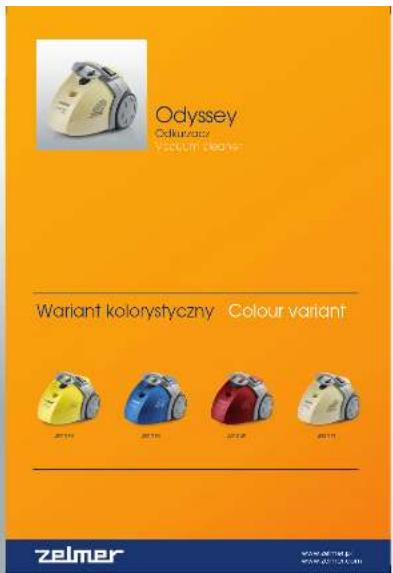 Odyssey Colmacher Color scheme Wariant kolorystyczny Colour variant 2019 2018 2017 2016 zelmer