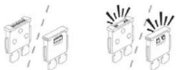 Four identical electrical component diagrams with no visible text or symbols