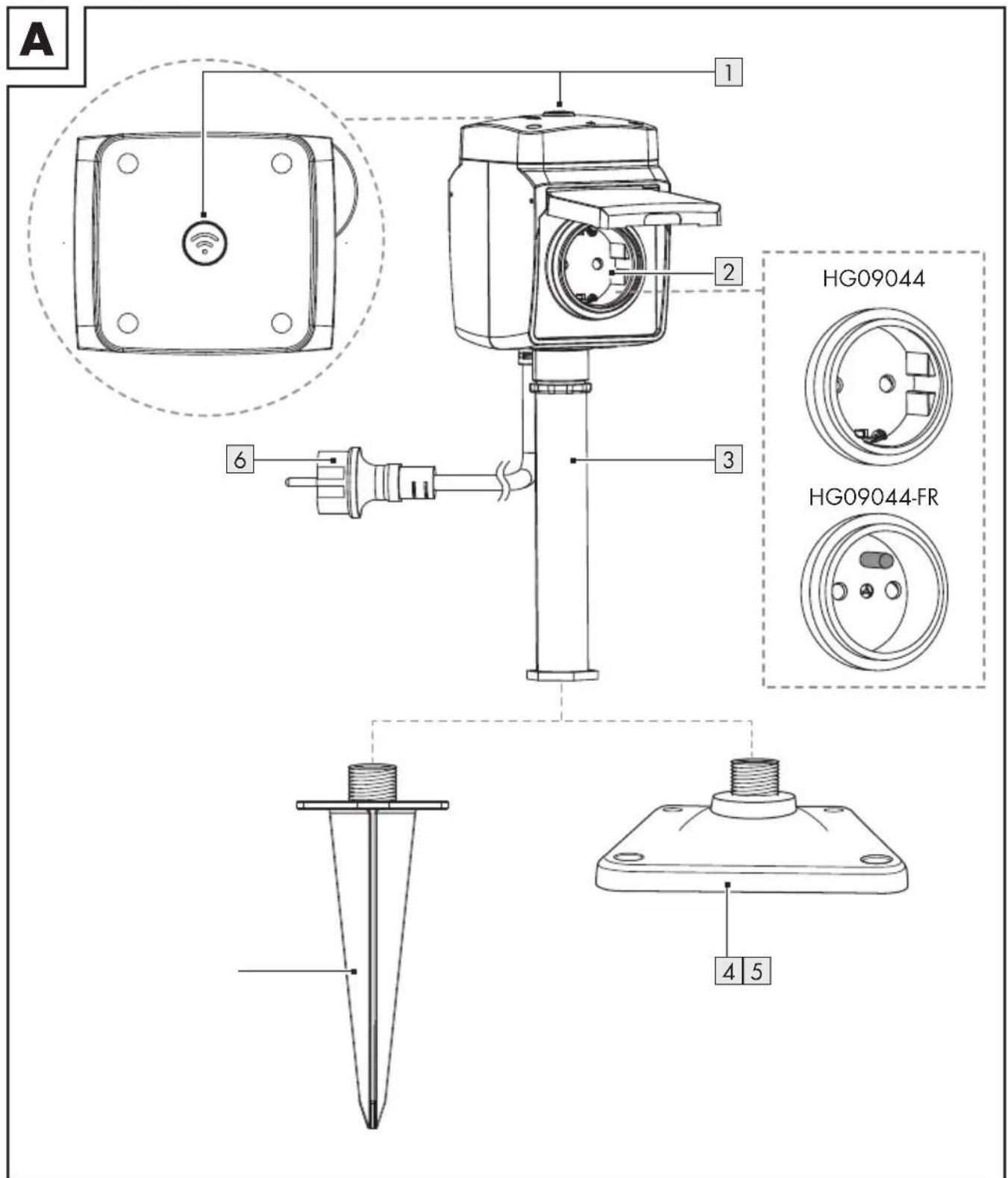 A 1 2 HG09044 HG09044-FR 3 6 4 5