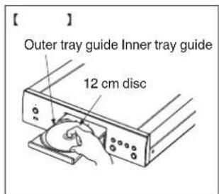 Outer tray guide Inner tray guide 12 cm disc