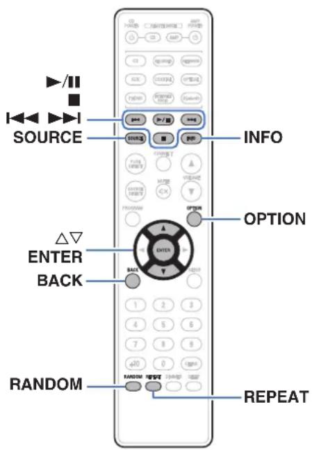 SOURCE INFO △▽ ENTER BACK OPTION RANDOM REPEAT