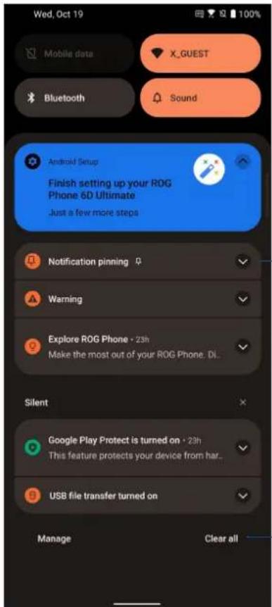 ASUS ROG Phone 6D - Oznámení - 1