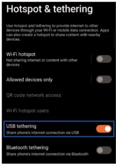 ASUS ROG Phone 6D - Sdílení USB - 1