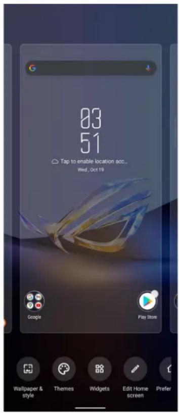 ASUS ROG Phone 6D - Přizpůsobení vaší hlavní obrazovky - 1