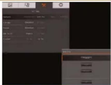 Screenshot of a software interface showing menu options and a dialog box with Chinese text.