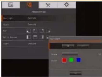 FIRESCONT 3D Light Light Decalvel Zoom Decalvel PSP Shift Reverse Light Decalvel Clear Light OK Cancel Show OK Cancel